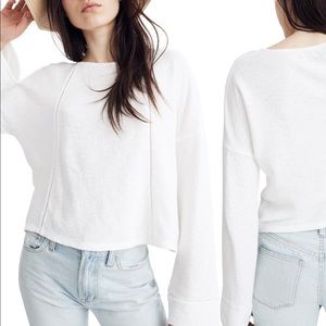 Madewell eyelet top. White. Worn once.